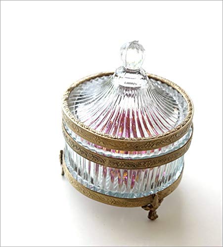 Amazon｜小物入れ ガラス ふた付き おしゃれ アクセサリーケース